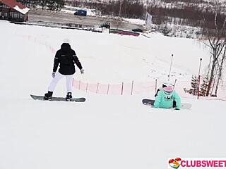 i fuck pussy after snowboarding with alice flore