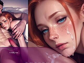 Amatööri nälkäinen vaimo viettelee miestään kermapiirakkaan 3D-hentaissa