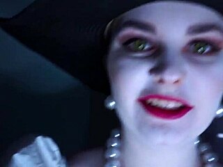 Lady Dimitrescu will fuck you hard in Resident Evil cosplay!