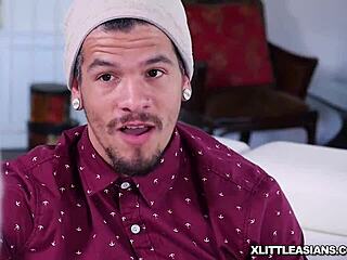 asian teen elle voneva spreads tiny pussy wide open