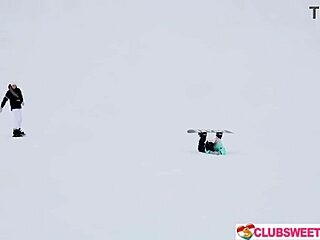 i fuck pussy after snowboarding with alice flore