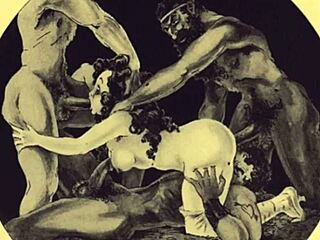 vintage anime cartoon illustrations from retro era