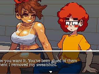 Chica hentai musculosa mama polla tras entrenamiento gym