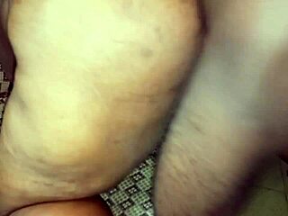 my wide black ass lady gets pounded in doggystyle with that big cock 😈