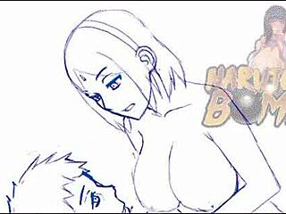 וואו, אנימציה של סאקורה הארונו, אני אפילו לא יכול לכתוב כמו שצריך, חם מדי!