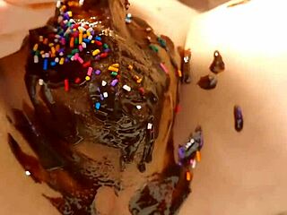 Want to see Japanese gay cooking chocolate banana?