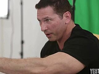 Watch this aspiring blonde actress take two cocks in one hole