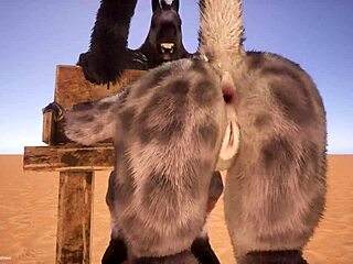 Divoký furry hentai s intenzivní akcí