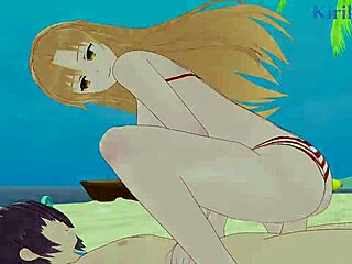 i intensely fuck asuna yuuki and sinon shino asada in sword art online hentai