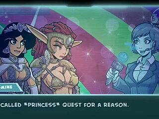 Akaburs star channel 34 part 59: princess battles monster with big tits 😍