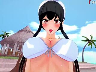 โยร์ ฟอร์เจอร์ ในบิกินี ถูกสอดส่องขณะมีเซ็กส์ในสระกับแฟนตาซี Spy X Family