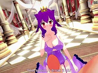 Scathach-Skadi Enjoys Throne View In Free Pov.