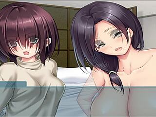 Oppaicafe: Step Mom and Step Sister Take My Virginity