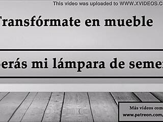 I want you to become my cum lamp furniture, okay?