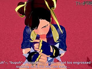 Chun-li, pronta para boquete e foda POV na fantasia do Street Fighter?
