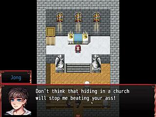 Saving the cute goblin girl from the bdsm session in harem hentai game