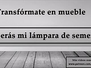 I want you to become my cum lamp furniture, okay?