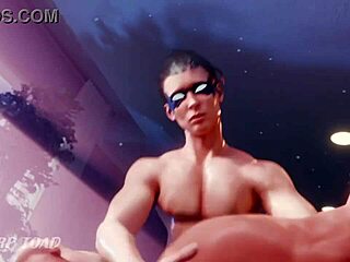 Starfire gets a facial in earth customs scene.