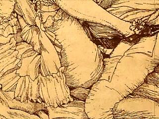 Vintage Erotic Illustration Evokes Deep Emotions