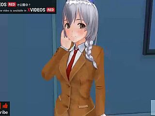 uncensored anime with tessa’s wild handjob and creampie