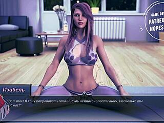 Erotic yoga game with the DeLuca family in 3D