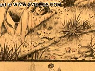 Vintage Anime Erotic Illustration