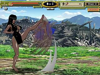 Kung Fu Girl game walkthrough shows big ass and bound tits in action