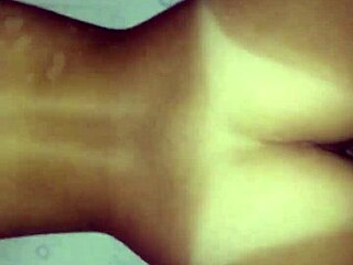 hot brunette reveals tan lines in doggy position pov