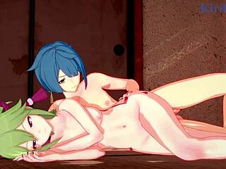 Kuki Shinobu and Candace and Xingqiu intense sex - genshin impact hentai