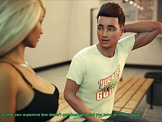 En kone og stemor spiller et spill sammen