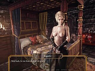 Holy crap, winning the best prize after a fight with perfect tits in a hentai game! Unbelievable!