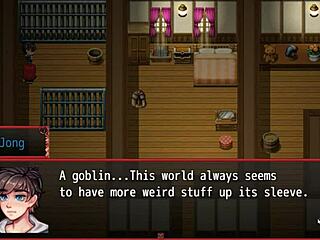 Saving the cute goblin girl from the bdsm session in harem hentai game