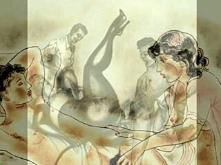 Dibujos eróticos vintage con estilos sensuales clásicos