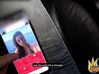 dtfdating - public sex and car blowjob with hot brunette milf