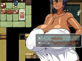 Garota bronzeada Natsuki no jogo hentai Ep 32