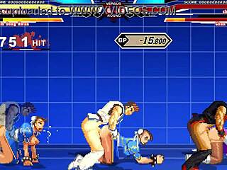 ¡Chun-Li enfrenta acción 6P salvaje en escena hentai!