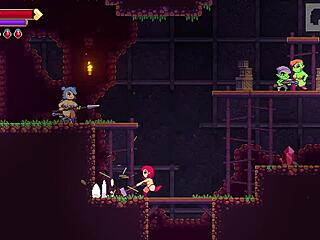 【スカーレット・メイデンの実況プレイ パート2】横スクロのローグライク2階層ボスまで攻略開始！