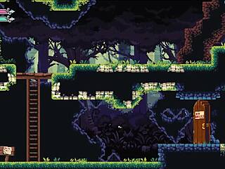 Flip Witch Pixel Hentai Game Ep 2 s obřím sexjou pro monstrum holku