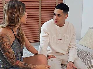 Follando con mi novio y el dueño del Airbnb en acción caliente parte 1