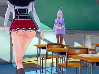 Kuroka จาก HS DxD ระเบิดความเสียวในแฟนตาซีเฮ็นไท 3D เต็มรูปแบบ