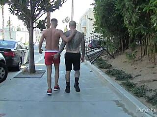 damian x dragon's hot casual encounter fuck with cesar xes, tattooed hunk bodybuilder