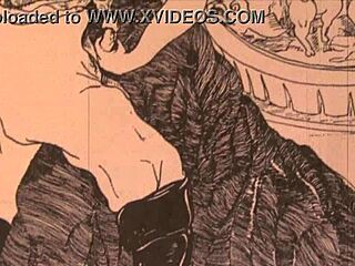 Wow, this vintage erotic drawing is straight outta history! 🖼️