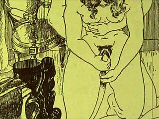 Wow, this vintage erotic drawing is straight outta history! 🖼️