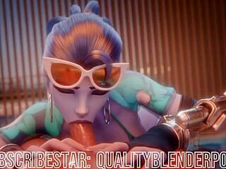 Widow Goes Deep on Cock at Beach in Wild Hentai Action Scene