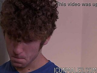 Brandon wilde casually pillages calvin banks' booty with monster cock in hardcore riding.