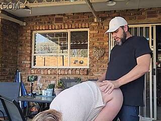 yo, mutual masturbation with neighbor's wife led to outdoor creampie