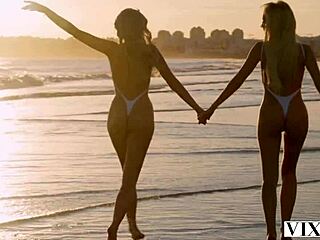 Vixen BFFs Ashby Winter and Bella Spark in Hot Threesome