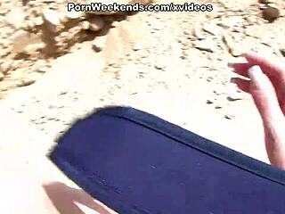 crazy couple fucks wildly on a deserted road