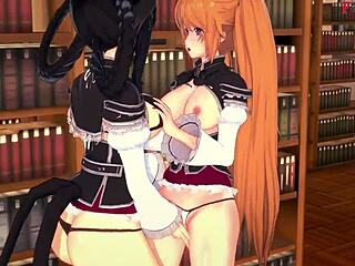 Kuroka จาก HS DxD ระเบิดความเสียวในแฟนตาซีเฮ็นไท 3D เต็มรูปแบบ