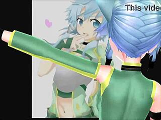 sinon sword art online mmd animation